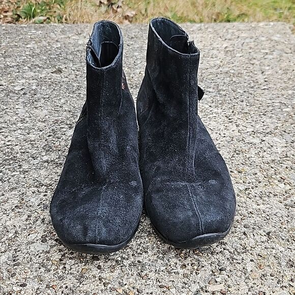 Dansko Otis black metallic bronze ankle boot size 41 - Picture 3 of 9